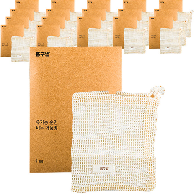 동구밭 순면 비누거품망, 혼합색상, 18개