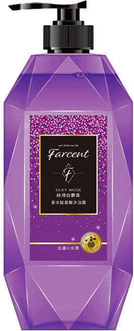 farcent 花仙子 香水胺基酸沐浴露, 絲滑白麝香, 780g, 1瓶