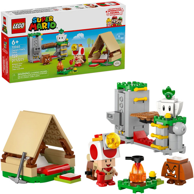 LEGO 72040 瑪莉歐系列 奇諾比奧隊長的營地 Captain Toad's Camp, 瑪利歐, 1套