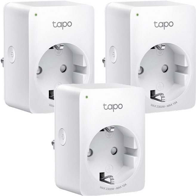 타포 미니 스마트 Wi-Fi 플러그, Tapo P100, 3개