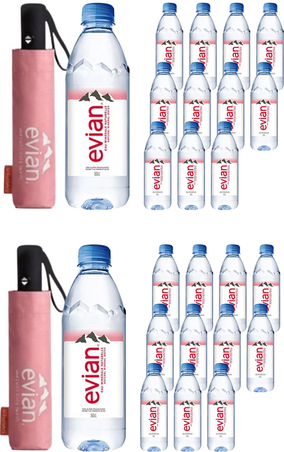 에비앙 생수 500ml x 12p + 우산 세트, 2세트