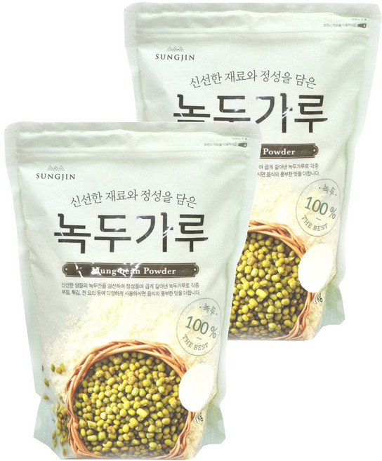성진식품 녹두가루, 1kg, 2개