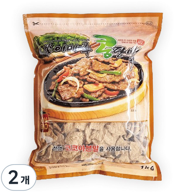 쏘이마루 콩단백 고기, 1kg, 2개