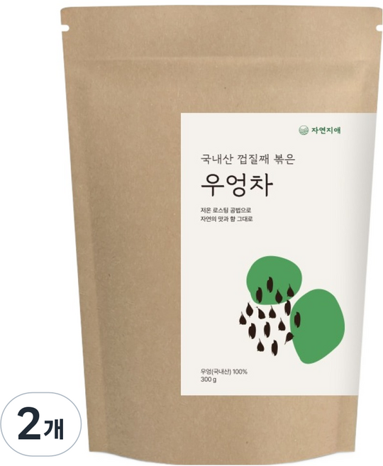 자연지애 볶은 우엉차, 300g, 1개입, 2개