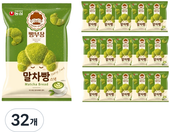 麵包部長 抹茶麵包, 32個, 55g