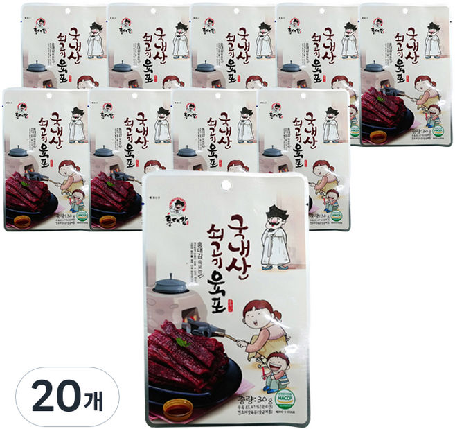 홍대감 쇠고기 육포, 30g, 20개