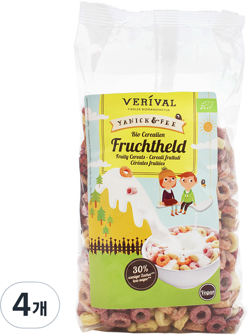 VERIVAL 費里歐 水果穀物圈, 300g, 4個
