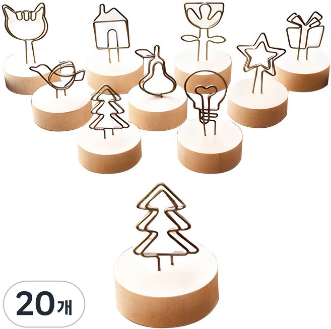 펀타스틱 우든클립 랜덤 발송, 20개