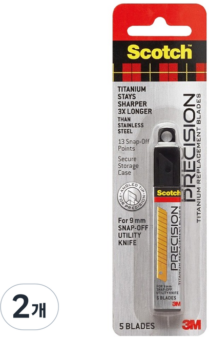 스카치 3M 티타늄 커터 TI-RS 리필 5p, 2개