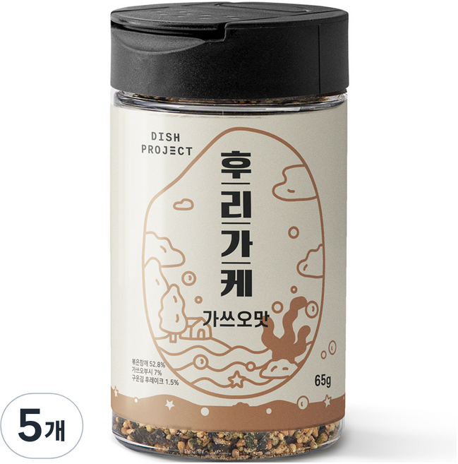 디쉬프로젝트 가쓰오맛 후리가께, 65g, 5개
