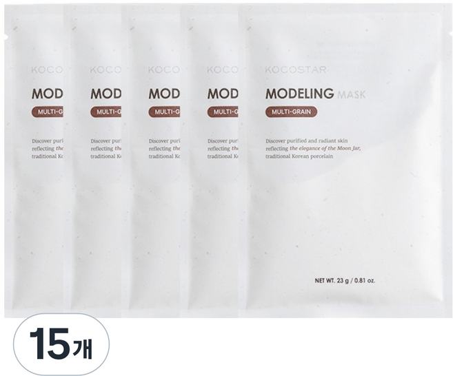 코코스타 모델링 마스크 곡물, 15개, 1개입