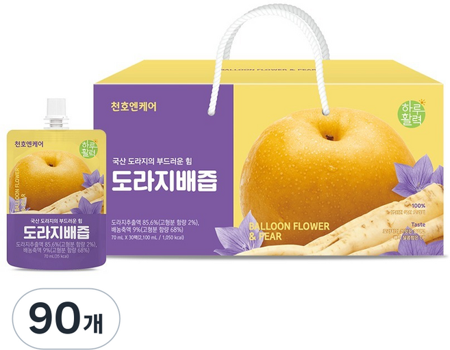 하루활력 도라지배즙, 70ml, 90개