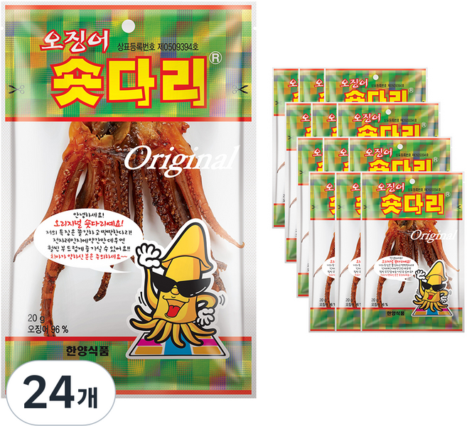 한양식품 주식회사 오징어숏다리, 20g, 24개