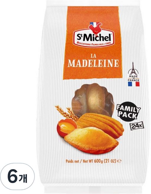 St Michel 瑪德蓮, 600g, 6個