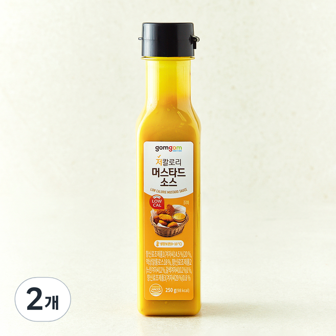 곰곰 저칼로리 머스타드 소스, 250g, 2개