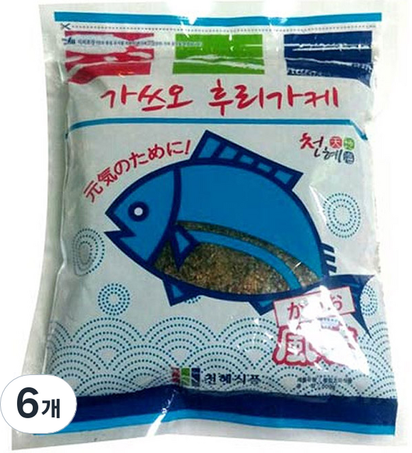 천혜식품 가쓰오 후리가께, 500g, 6개