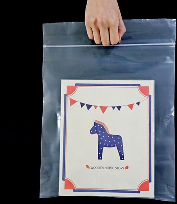 그린비닐 손잡이 지퍼백, 20 x 30 cm, 50개입, 1개