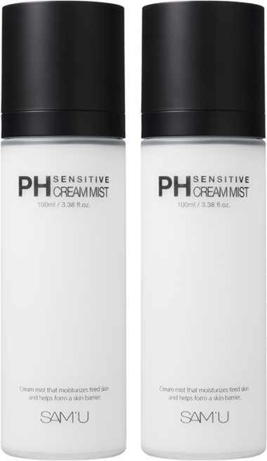 SAM'U pH舒緩平衡面霜噴霧, 2瓶, 100ml