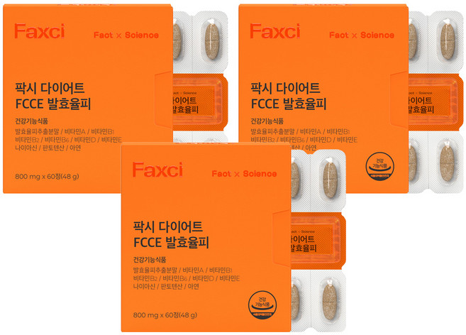 美體FCCE栗子皮萃取酵素錠, 60顆, 3盒