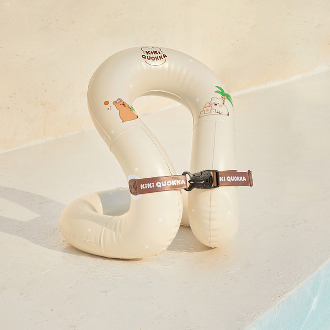 키키쿼카 아동용 아일랜드 넥튜브, 베이지, 1개