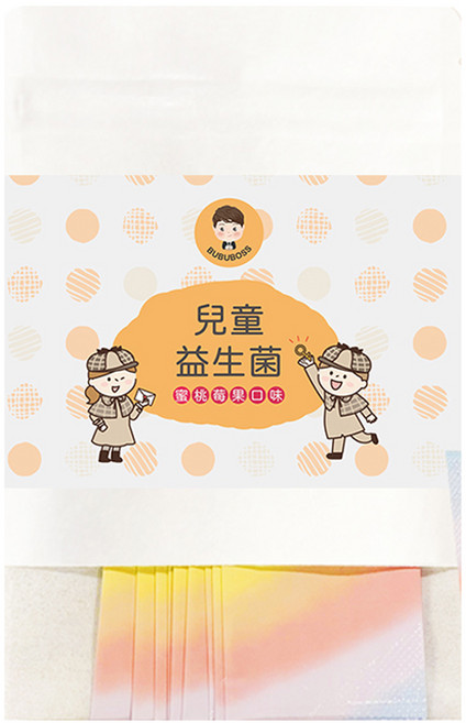 BUBUBOSS sinbiotik 兒童專用益生菌 蜜桃莓果, 2g, 30包, 1袋