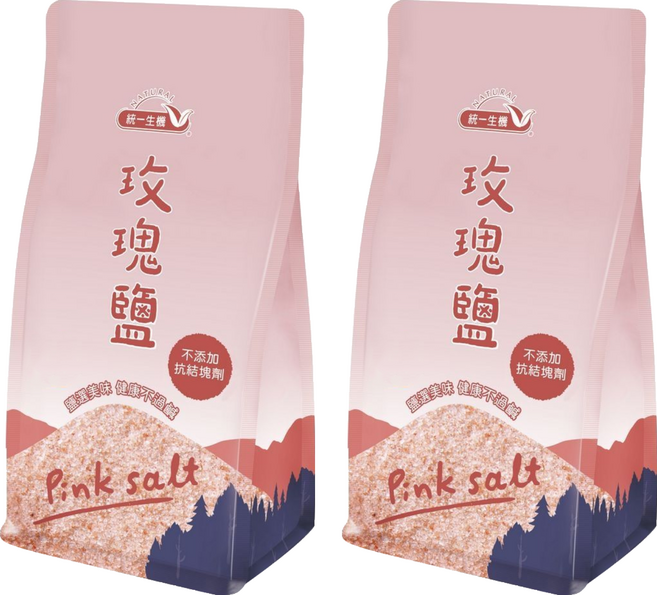 統一生機 玫瑰鹽, 450g, 2包