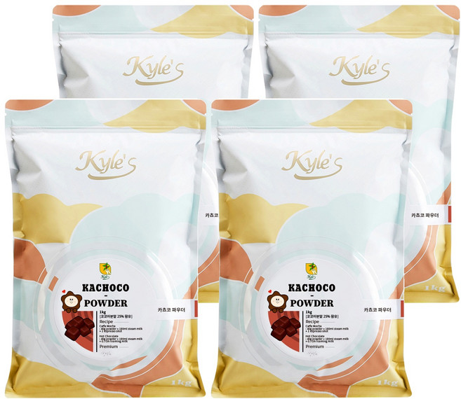 카일스 카쵸코 코코아 파우더, 1kg, 4개, 1개입