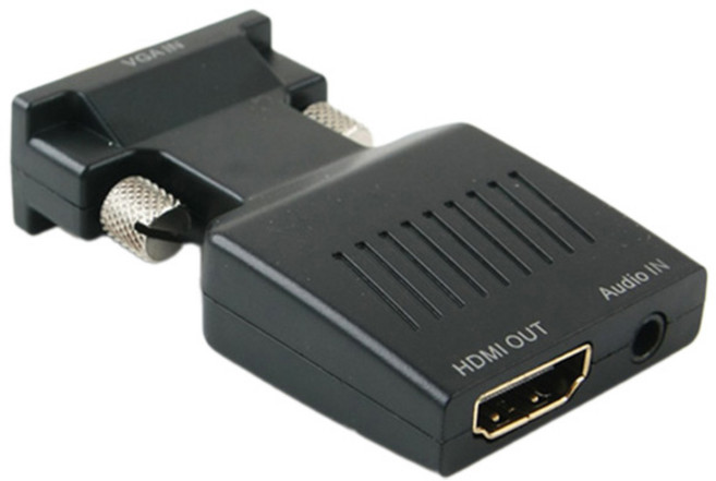 Coms HDMI 轉換器 VGA to HDMI 音訊 / 影像 同時支援, FW335, 1個