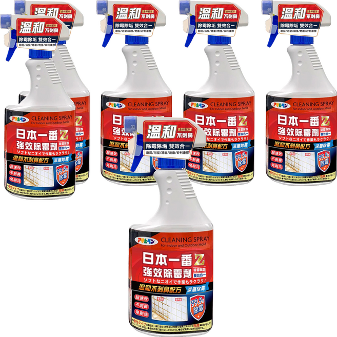 ASAHIPEN 日本一番Z 浴室強效除霉劑, 500g, 6瓶