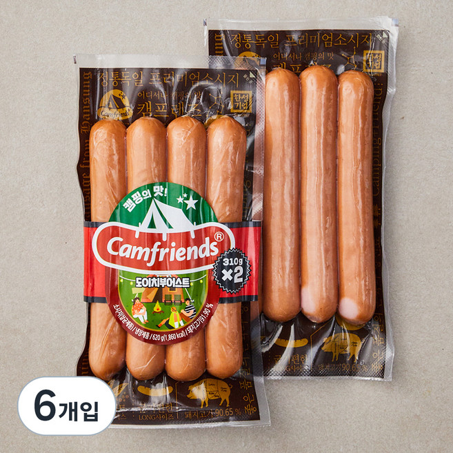 한성기업 도이치 부어스트 후랑크 소시지, 310g, 6개입