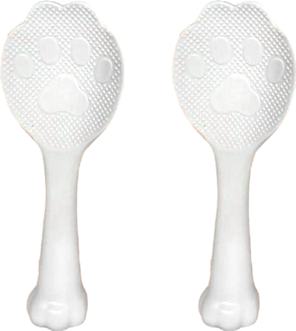 可愛貓掌立式飯匙 20cm 台灣製造, 2支