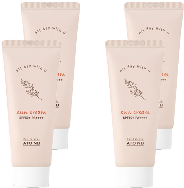 아토엔비 선크림 SPF50+ PA++++, 50ml, 4개