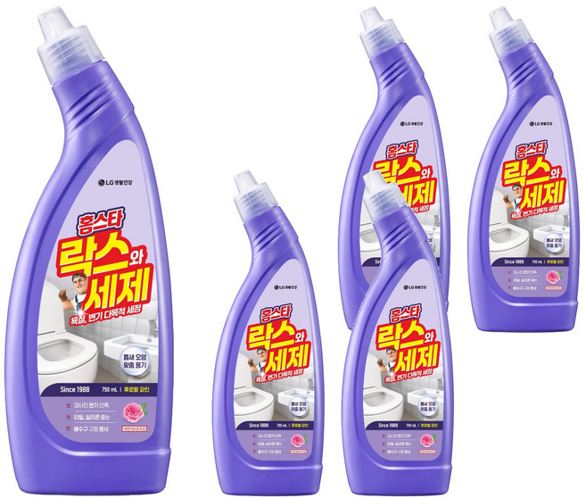 홈스타 락스와 세제 후로랄파인, 750ml, 5개