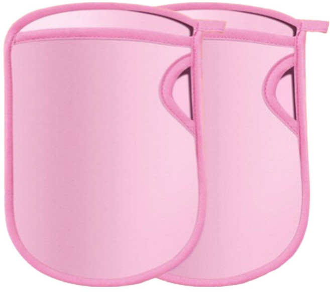 LIVING STUDIO 저자극 매직 때장갑, 핑크, 2개