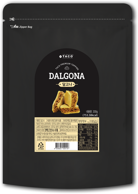 타코 달고나 토핑, 200g, 1개