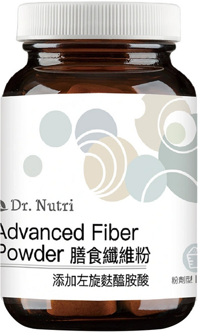 Dr.Nutri 膳食纖維粉 100g 法國專利水溶性纖維 添加左旋麩醯胺酸 幫助消化 全素可食, 1罐