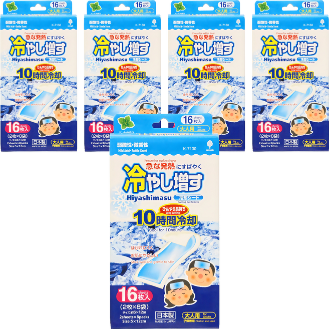 노보핀 코쿠보 열냉각시트 어린이용 민트향 16개입 5 x 12 cm, 5개