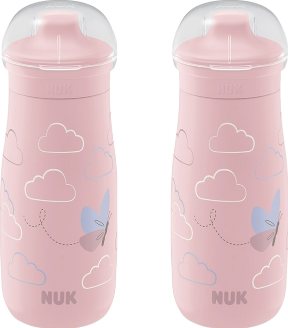 누크 미니미 Sip 스파우트컵, 300ml, 2개, 핑크