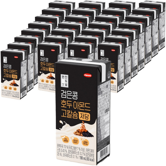 전두유 검은콩 호두아몬드 고칼슘 저당, 48개, 190ml