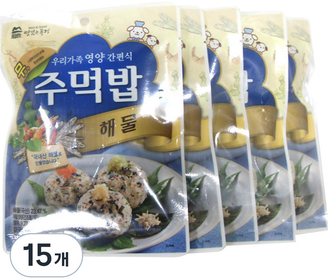 맛있는풍경 주먹밥 해물, 24g, 15개