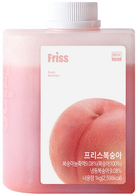 프리스 복숭아 농축액, 1개, 1kg