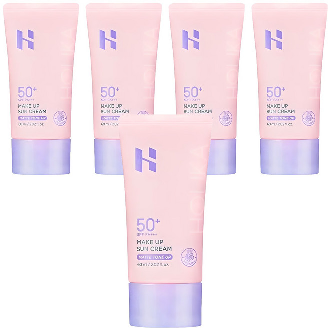 홀리카홀리카 메이크업 선크림 SPF50+ PA+++, 60ml, 5개