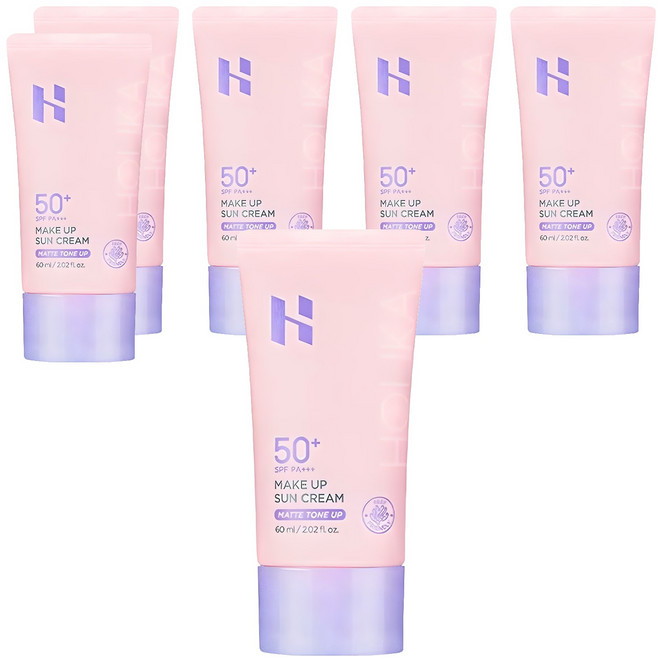 홀리카홀리카 메이크업 선크림 SPF50+ PA+++, 60ml, 6개