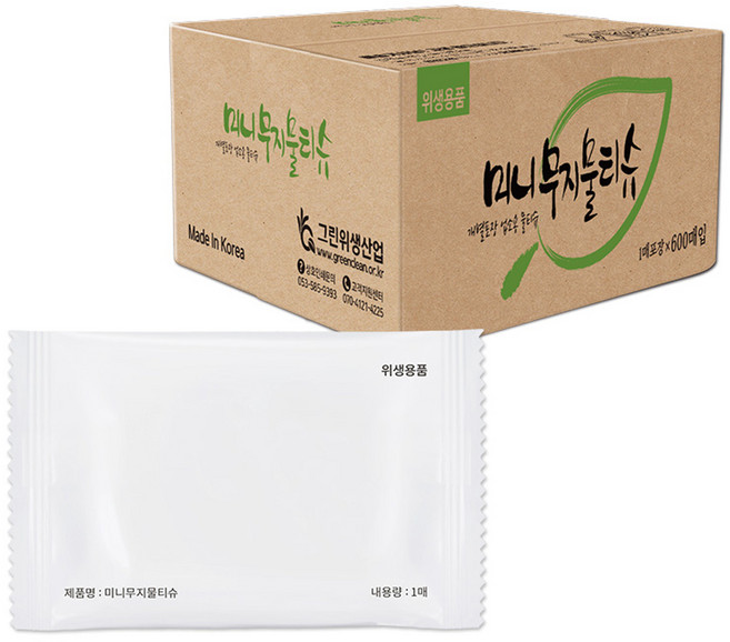 해피타임 미니무지 S43 물티슈, 600개
