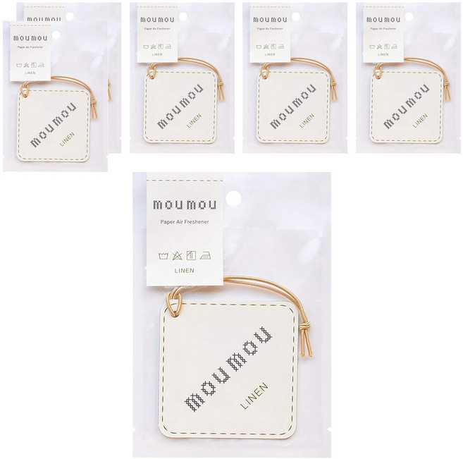 DAIKO 大香 mou mou LINEN 亞麻 Mumu 吊掛式香氛片, 6個, 7.6g
