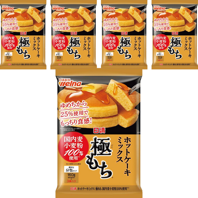 welna 日清製粉 極致濃郁鬆餅粉, 480g, 5包