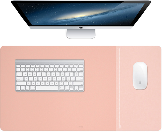 리코즈 국산 와이드 논슬립 프로 데스크매트 + 슬리브, 로즈핑크(데스크매트)