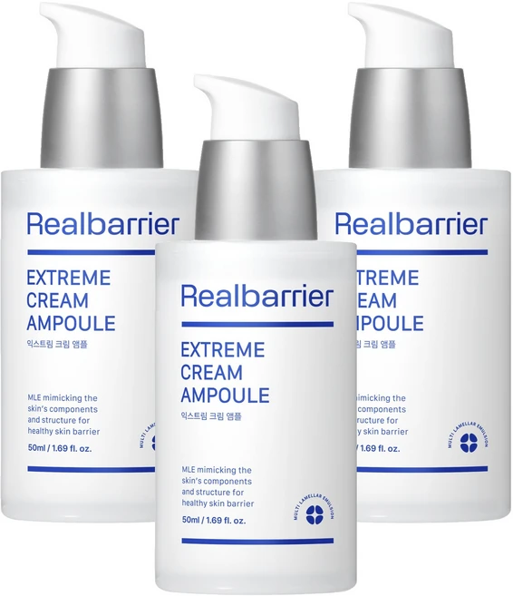 리얼베리어 익스트림 크림 앰플, 50ml, 3개 - 쿠팡