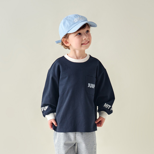 월튼키즈 아동용 로고 베이직 티셔츠