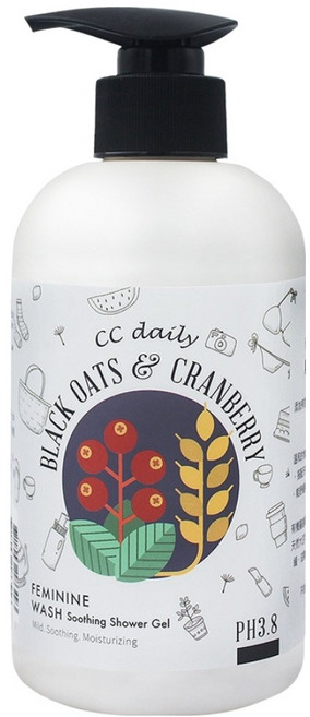 台塑生醫 私密肌舒緩潔淨露 黑燕麥 + 蔓越莓, 330g, 1瓶